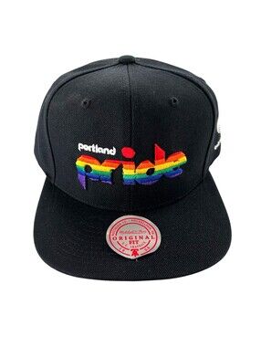 NEW Portland Trail Blazers Pride Mitchell & Ness Snapback Hat